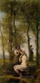 Le Toilette aka Landscape with Figures plein air Romanticism Jean Baptiste Camille Corot